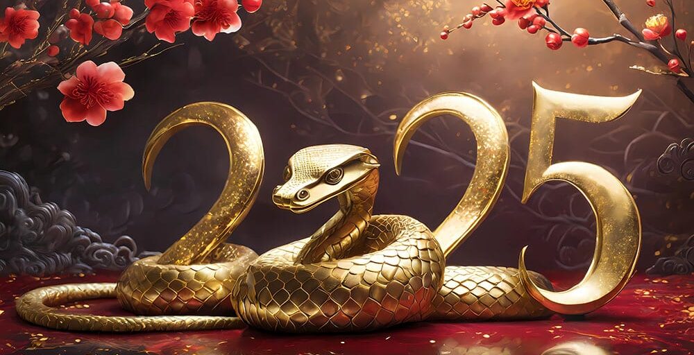 Happy Chinese New Year 2025, year of the snake, Chinese zodiac